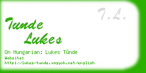 tunde lukes business card